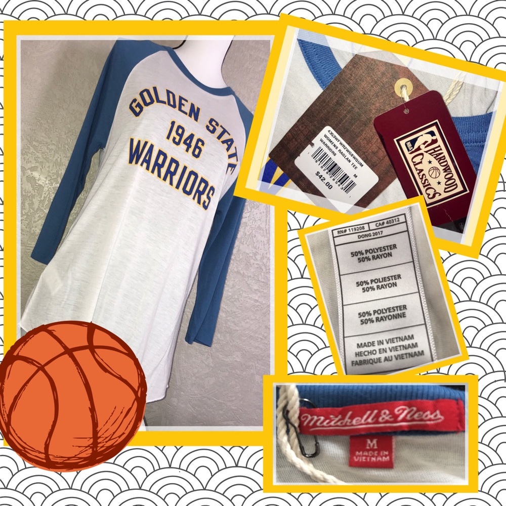Warriors Basketball Tee NWT!  Great Christmas Gift - Picture 2 of 8